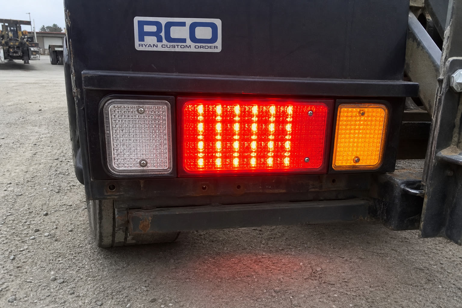Brake lights and reflectors — inspection photo from the yard